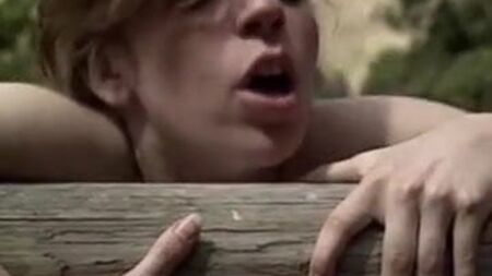 big boobs girl gets fucked outdoors