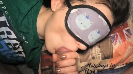 Husband and I fuck my GF - strapon, balls sucking, blowjob, doggy, cum on tits, ffm threesome