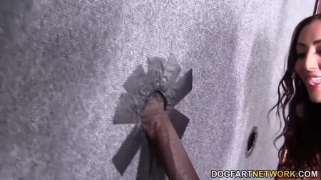 Angelica Sage fucks black cock - Gloryhole