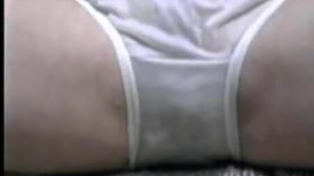 Cutie laughing in White Nylon Panties