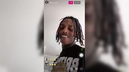 Rapper Famous Dex Is Getting Head On Instagram live