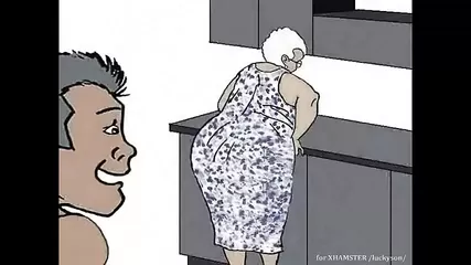 Granny Interracial Cartoons - Black Granny loving anal! Animation cartoon! - XXXi.PORN Video