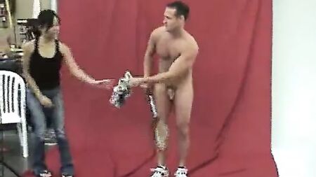 CFNM photographer nude male photo shoot