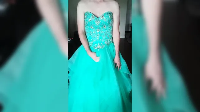 Bilueporm - Blue Prom dress - XXXi.PORN Video