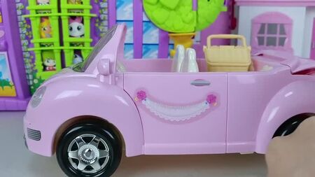 Baby doll house and Orbeez swimming pool toys picnic car play 아기인형 하우스와 개구리알 수영장 리틀미미 뽀로로 장난감 - 토이몽