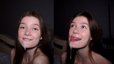 Gorgeous amateur cutie loves rough sex and choking on cum - MIRARI