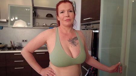 "Why did you take Dad's Viagra, asshole!!!"- Big Tit Step Mom helps Step Son to Cum