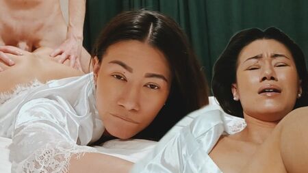 Asian stepmom is tired and asks you to help her relax