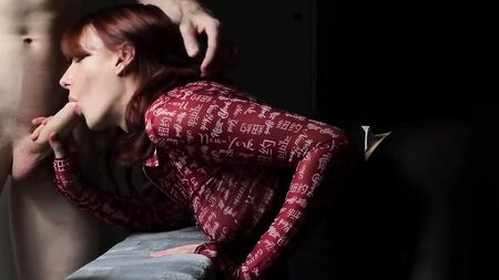 Red-haired slut loves hard sex and strong slaps in the face