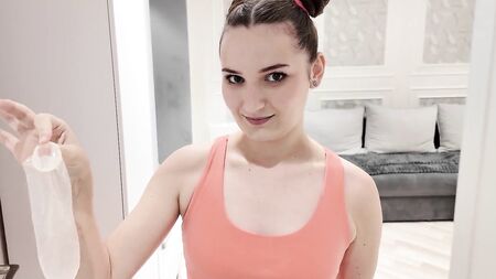 My hot stepsister forgot condom after sex with her boyfriend