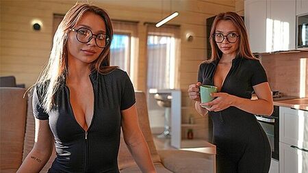 Let the cute stranger in to warm her up