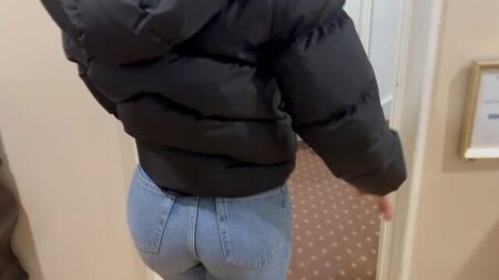 The jeans are clearly unnecessary on her