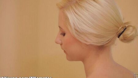 After the shower, her beautiful body was very tender