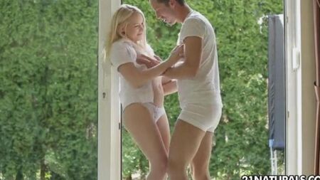 Beautiful delicate sex with blonde