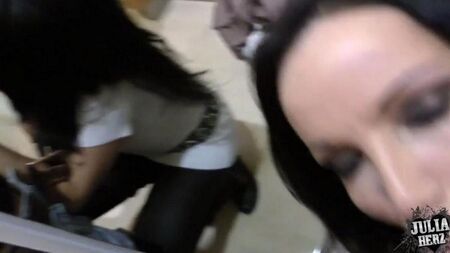 Sucking in the locker room
