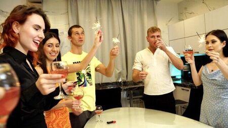 The beginning of a wonderful orgy