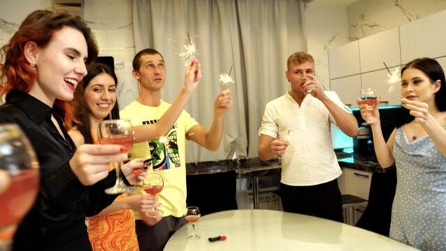 The beginning of a wonderful orgy