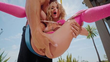 Watches as it flows from his fingers, and jerks her off faster