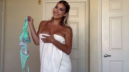 She tore off her clothes like the wrapper off a piece of candy