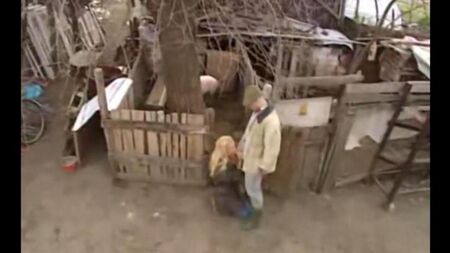 Sex with Russian slut in the village