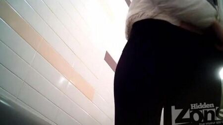 Hidden camera in the toilet of the store