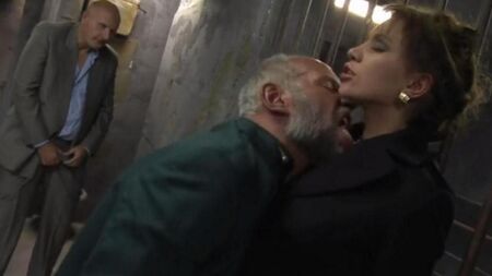 Cruel porn in prison territory