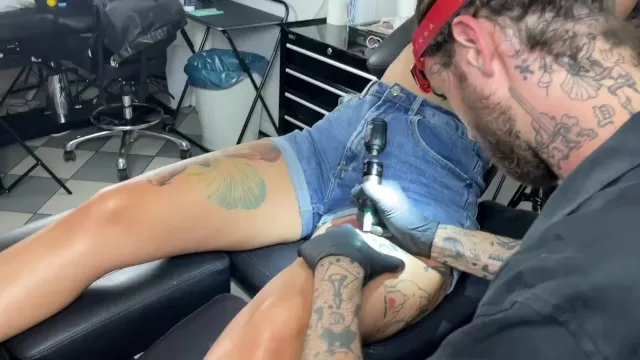 640px x 360px - Wife caught cheating on a tattoo artist. As a reward, she gets fucked hard  by two guys! - XXXi.PORN Video