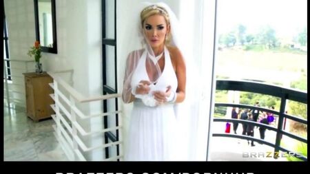 The bride sucked the witness immediately after the painting