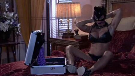 BDSM game with an adult mistress