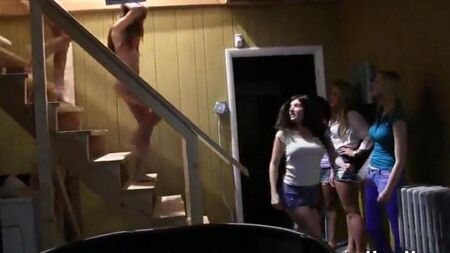 Dedication of students of freshmen with stripping naked
