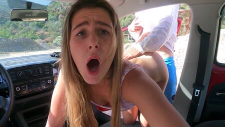 He Fucked Me Hard In The Car On Public Parking! I Fuck Like A Whore.