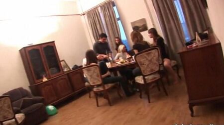 Russian students staged a gangbang at a party