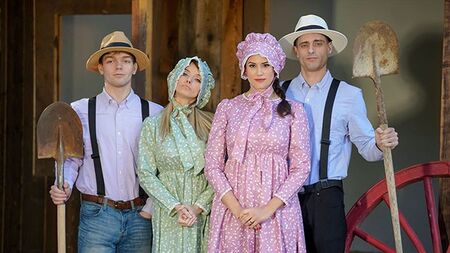 Busty Step Moms Pristine Edge & Penny Barber Swap And Bang Hard Their Amish Step Sons