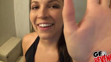 Beautiful quick sex in the bathroom