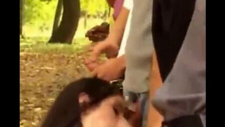 Four attacked and raped into all holes right on the street