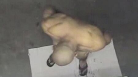 Hidden camera in the shower showed a naked man