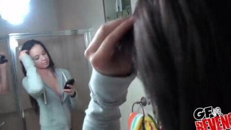 Home sex with brunette