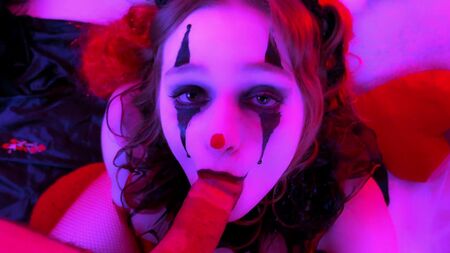 Kinky Clown Blowjob and Facial