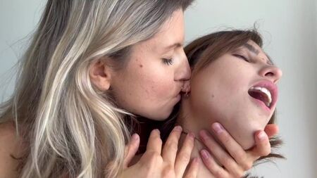 Tender lesbian love making