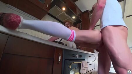 Rough Fuck All Over The Kitchen With Creampie In The End [All Sex, Hardcore, Blo