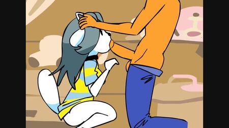 UNDERTAIL - undertale Temmy Hentai blowjob by minus8