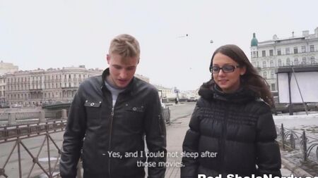 Russian gives a blowjob to the first oncoming