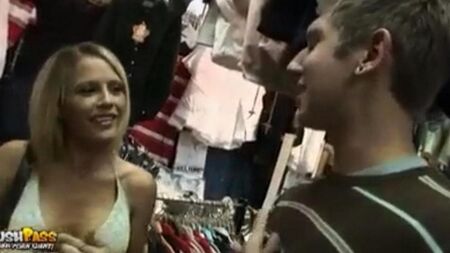 Pikap in a porn store