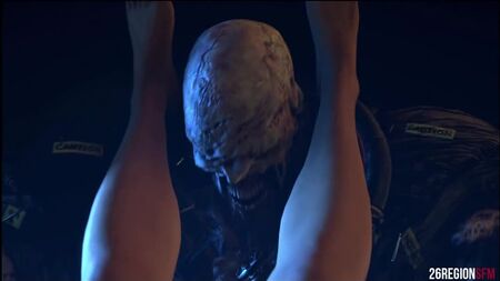 Jill x Nemesis - rape; vaginal; 3D sex porno hentai [Resident Evil]