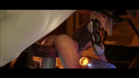 Ashe Fuck On A Hoverbike By A Horse - 3D Porn / 3Dポルノ