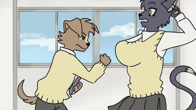Furry Transformation Porn Dog Woman - Milky Kitty and Puppy Dog (Furry Hentai Animation) - XXXi.PORN Video