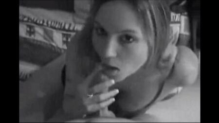 The girl is not shy about taking a dick and sperm in her mouth