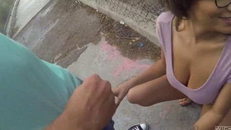 The guys fucked on the street on the camera