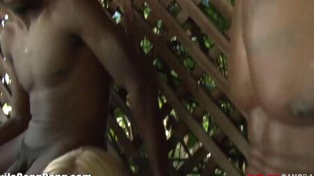 The blacks fucked a blonde