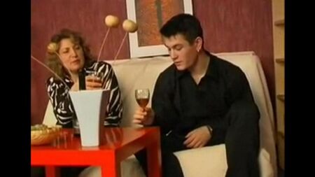 Mature mother seduced a drunken son on incest